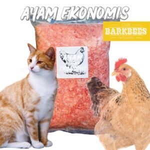 ayam giling ekonomis chicken raw food porsi harian